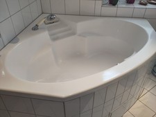 Grosse Eckbadewanne 140 Cm Schenkellänge Weiss Glänzend