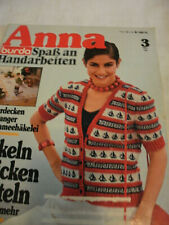 Burda Anna Handarbeiten 1981  März  Osterdecken Hardanger Basteln Stricken +++