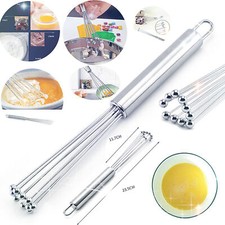 Schneebesen Rührbesen Schlagbesen Rührblitz Rührer Profi Mixer EdelstahlWerkzeug