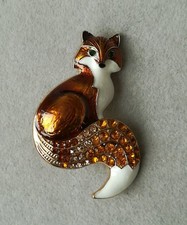Fuchs brosche gold - brosche,