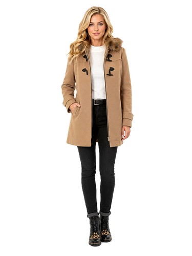 Mia moda mantel dufflecoat - mia,
