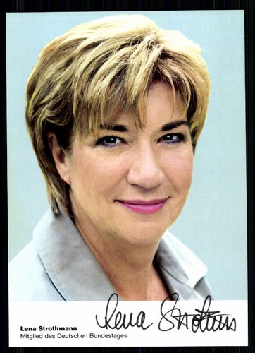 Lena strothmann autogrammkarte - lena,