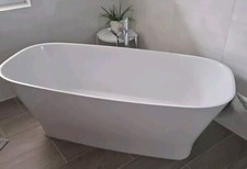 Profiline MALIBU Oval-Badewanne Freistehend Mineralguss 180x80 ×64