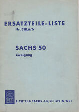 SACHS 50 zweigang Ersatzteileliste Bj 1965 35.Seiten Explosionsz.DKW/Hercules