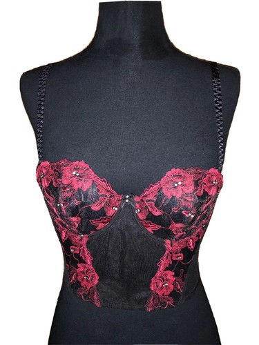 Corsage mit spitze - mit,