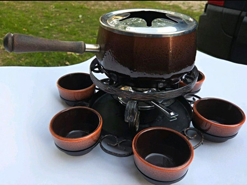 Keramik fondue set - keramik, fondue-set