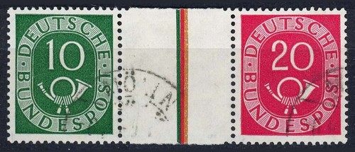 Bund gestempelt posthorn - wz, 1