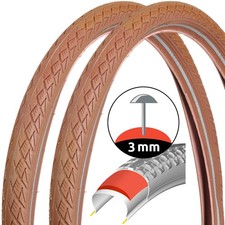 2x Set Fahrrad-Reifen Braun