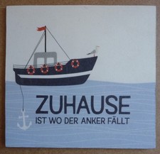 Deko HDF - Beach Meer Zuhause Hygge Anker Möwe Schiff Rettungsring Urlaub