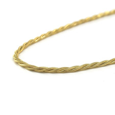 Kette Collier Kordel gedreht massiv 585/ -14k. Gelbgold ca. 44 cm, 2,5 mm -982