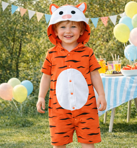 Tigerkostüm baumwolle kinder - baumwolle,