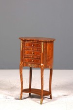 Stilvolle Barock Stil Kommode Antik Stil Beistelltisch Messing Schränkchen