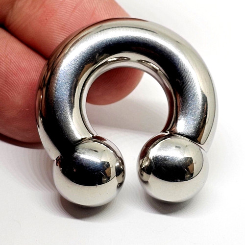 Hufeisen piercing 14mm kugeln - hufeisen,