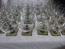 Rosenthal studio line Gläser "Berlin", Entwurf Georg Jensen 50er/60er Rauchfuß