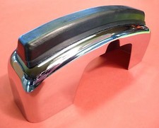 VW Käfer Stoßstangen Horn für Kasten-Stoßstange mit Gummileiste         020-3132