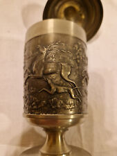 Zinn Becher Pokal Jagdszene