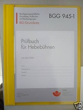 UVV Prüfbuch Hubbühnen