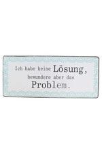 DEKO Blechschild Retro Vintage Spruch Zitat Metallschild Wanddeko Mehrfarbig
