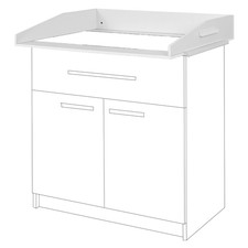 urra Kommoden-Wickelaufsatz Universal weiß