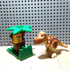 LEGO Duplo großer braun T-Rex Dino Dinosaurier Steinzeit Figuren