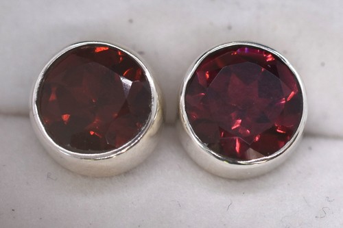 Granat ohrstecker mit sterling - ohrstecker,