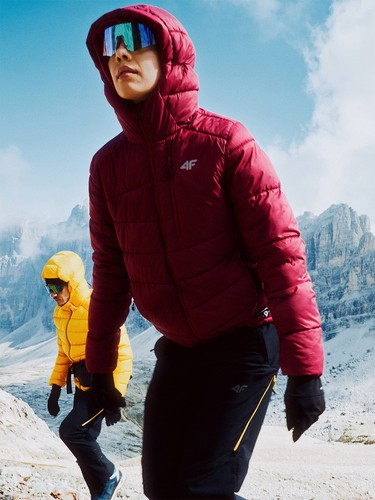 Damen daunenjacke trekking - 4f,