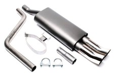 Sportauspuff 2x76mm DTM hoch