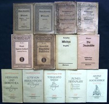 13 alte Reclam-Hefte / Meyers