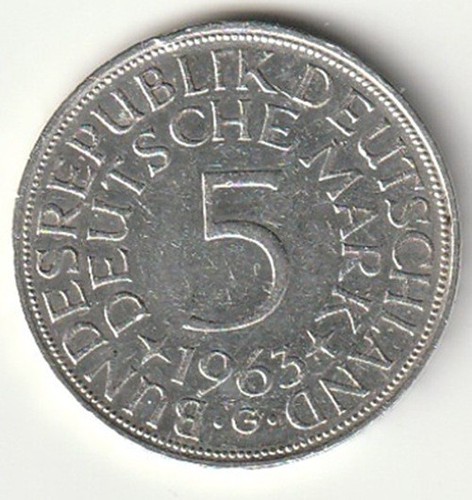 Brd 1963 karlsruhe - dm,