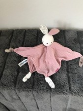 BABYDREAM MUSSELIN HÄSCHEN SCHMUSETUCH HASE ALT ROSA  NEUWERTIG
