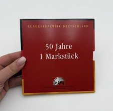 Sammler 50 Jahre 1 Markstück Deutsche Mark 1 DM vergoldet