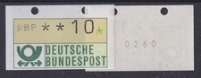 ATM Bund 1.Ausgabe 10Pfg-Wert