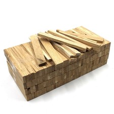 80 Stk Holzleiste Eiche rustikal 22x8x160mm Bastelklötzchen Bastelholz Holzstab