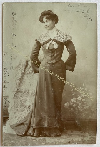 Orig foto frau circus - ak,