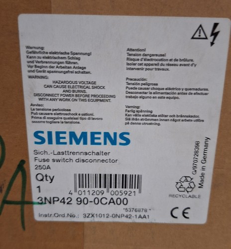 Siemens 3np4290 0ca00 - siemens, 3np4290-0ca00
