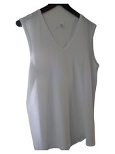 Calida Damen Unterhemd Tank Top Weiß Gr. L Basic Baumwolle