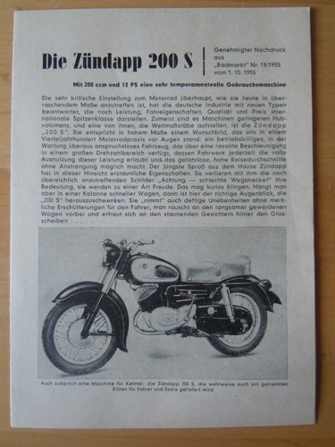Zündapp prospekt 1955 - zÜndapp,
