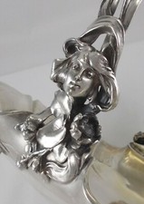 *RAR* Exklusiver Obstkorb im Jugendstil Frauenköpfe 800er Silber, Bruckmann&Sö