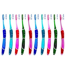 10x GUM Pro Zahnbürste 525 - Soft weiche Handzahnbürste unterschiedliche Borsten