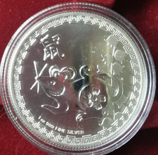 2020 Niue Lunar Serie Ratte/Maus 2020 - 1 Unze Feinsilber