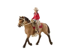 Schleich Spiel Reiterin mit Braunem Pferd 42112, 4 teilig 5-12 Jahre *besch.VP