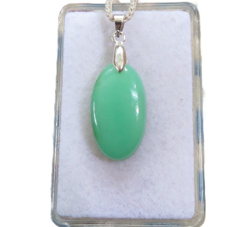 Chrysopras cabochon anhänger - chrysopras,