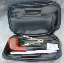 Angelo Pfeifen Einsteiger-Set, Pfeife + Tasche + Stopfer + Filter Set 1 Neu!