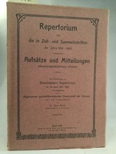 Repertorium über die in Zeit-