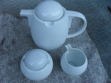 Friesland weiss Kaffeekanne Zuckerdose Milchkännchen