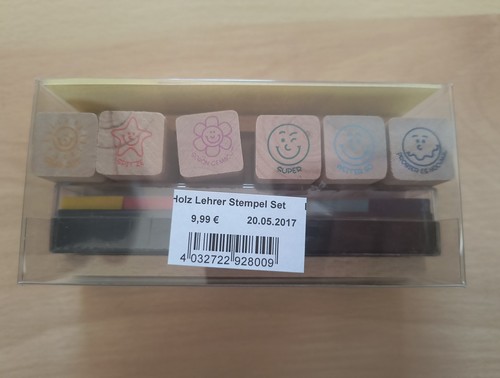 Lehrer stempel set kleine - stempel, 6
