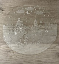 Wunderschöne Tortenplatte Teller Weihnachten Walther Glas 38 cm Weihnachtsteller