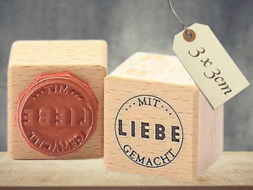 Motivstempel mit liebe - motivstempel, „mit