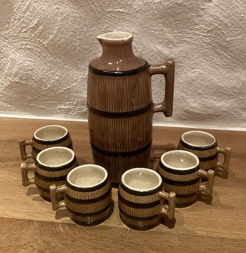 Altes likörset flasche mit 6 - likörset,,