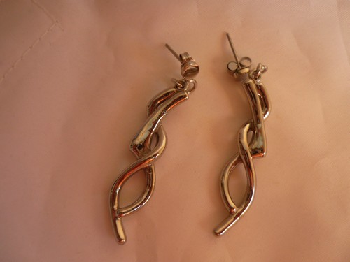 Ohrringe geschwungen stainless - ohrringe,